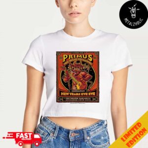 Primus Frog Brigade Holy Mackerel With Limbomaniacs New Years Eve Eve December 30 2024 At The Fox Theater Oakland CA Lady’s Cropped T-Shirt