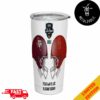 Rate Bowl NCAA 2024-2025 Bowl Games Rutgers Scarlet Knights vs Kansas State Wildcats At Chase Field Stadium Skull Helmet Head To Head Tumbler-Mug-Cup With Straw