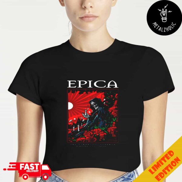 Second Show Epica The Symphonic Synergy Mexico Shows 7 December 2024 At Mexico City Cropped T-Shirt