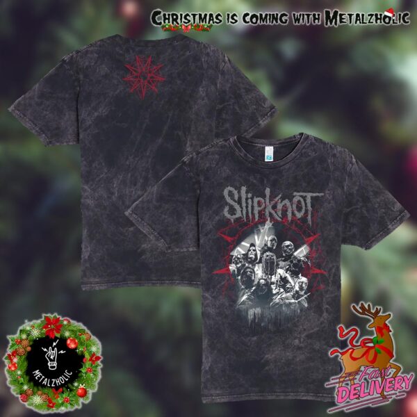 Slipknot New Merchandise The Portal Throw Coal Tie Dye All Over Print T-Shirt