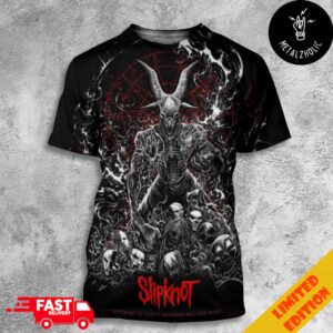 Slipknot Poster By Milestsang 25th Anniversary December 15 2024 At Glasgow UK OVO Hydro Stadium All Over Print T-Shirt