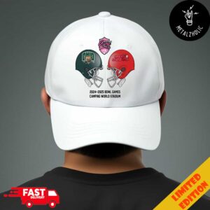 StaffDNA Cure Bowl NCAA Bowl Games Ohio Bobcats vs Jacksonville State At Camping World Stadium Floria December 20th 2024 Skull Helmet Head To Head Classic Hat Cap