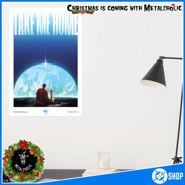 Take Me Home Superman Movie A James Gunn Film July 11 2025 In Theaters DC Shop Merchandise Home Decor Poster Canvas