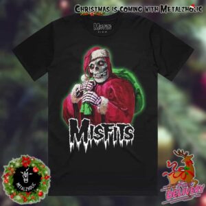 The Misfits Band Holiday Fiend Xmas Gift Santa New Merchandise Christmas T-Shirt