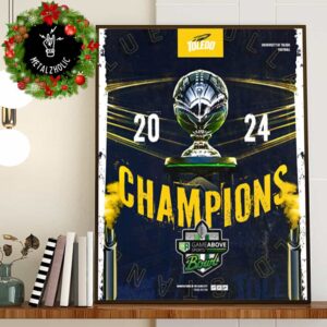 Toledo Rockets Football Your 2024 GameAbove Sports Bowl Champions NCAAF Bowl Games 2024-2025 Poster Canvas