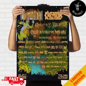 Tolminator Metal Fest 23 27 July 2025 At Tolmin Slovenia Poster Lineup Home Decor Poster Canvas