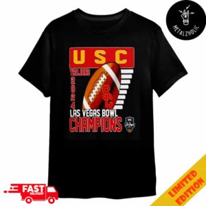 USC Trojans SRS Distribution Las Vegas Bowl Champions 2024 Ball NCAAF Bowl Games 2024-2025 Merchandise T-Shirt