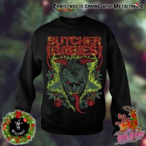 Ultimate Holiday Swag The Butcher Krampus Christmas Gift For Fans New Butcher Babies Merchandise 2024 Sweater And Tee