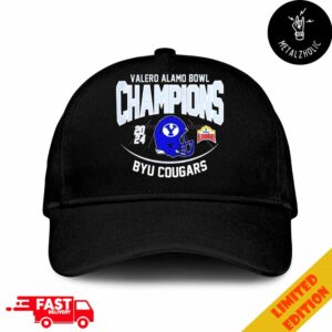 Valero Alamo Bowl champions 2024 BYU Cougars Helmet Logo NCAAF Bowl Games 2024-2025 Hat Cap