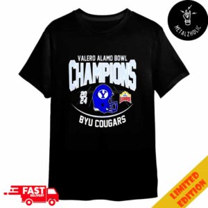 Valero Alamo Bowl champions 2024 BYU Cougars Helmet Logo NCAAF Bowl Games 2024-2025 Merchandise T-Shirt