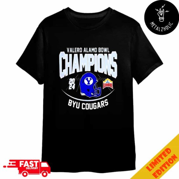 Valero Alamo Bowl champions 2024 BYU Cougars Helmet Logo NCAAF Bowl Games 2024-2025 Merchandise T-Shirt