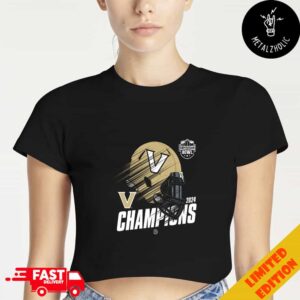 Vanderbilt Commodores Football Birmingham Bowl 2024 Champions NCAAF Bowl Games 2024-2025 Cropped T-Shirt