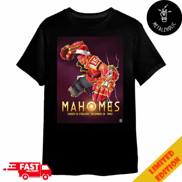 We’ve Got A League Of Legends With Arcane Show Patrick Mahomes as Vi Gauntlet Kansas City Chiefs vs Steelers December 25 2024 Merchandise T-Shirt