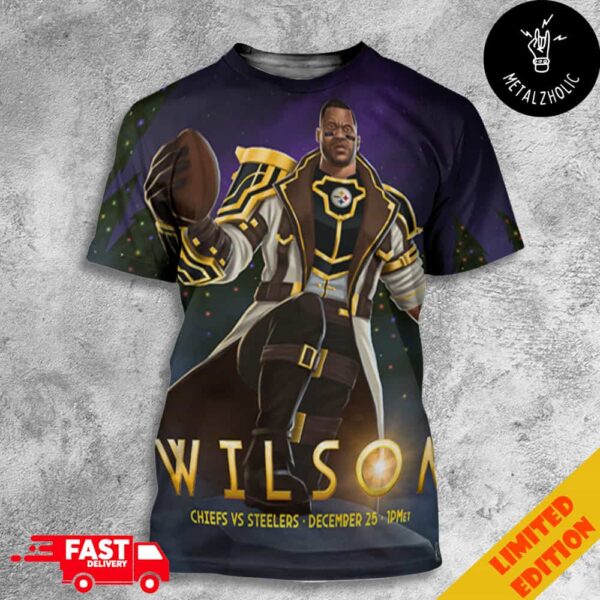 We’ve Got A League Of Legends With Arcane Show Russell Wilson as Jayce Kansas City Chiefs vs Steelers December 25 2024 All Over Print T-Shirt