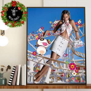 Zendaya For Louis Vuitton x Murakami’s Re-edition Collection 2024 Poster Canvas