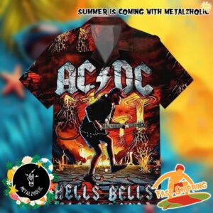 AC/DC Rock Band Hells Bells Universal Summer 2025 Hawaiian Shirt