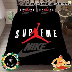 Air Jordan x Nike x Supreme Logo Fashion And Style Best Choice For Home Decor Bedding Set