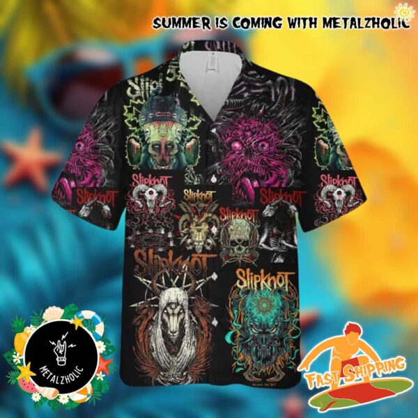 Classic Slipknot Band Artwork Summer Unisex Hawaiian Shirt