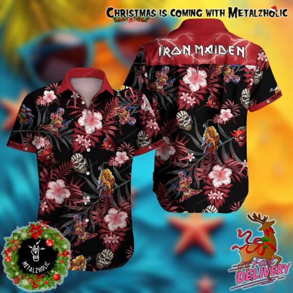 Iron Maiden All Eddie Characters Tropical Summer 2025 Hawaiian Shirt