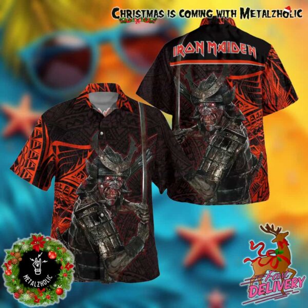 Iron Maiden Senjutsu Tribal Summer Hawaiian Shirt For Men And Women