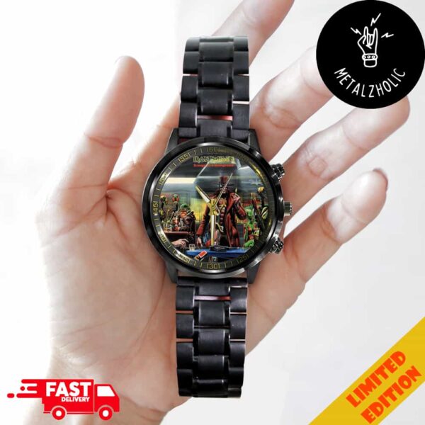 Iron Maiden Stranger In A Strange Land Time Teller Merchandise Black Stainless Steel Watch