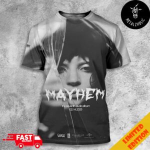 Lady Gaga Mayhem The Seventh Studio Album 14 February 2025 Cover All Over Print T-Shirt