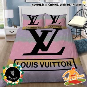 Louis Vuitton Hologram Color Pattern Home Decor Best Luxury Bedding Set And Pillow Cases