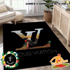 Luxury Logo Louis Vuitton Home Decor For Living Room Rug Carpet