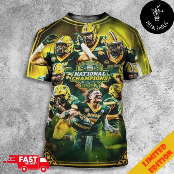 NCAA Division I Football National Champions 2024 Are North Dakota State Bison Congratulations FCS Winner All Over Print T-Shirt