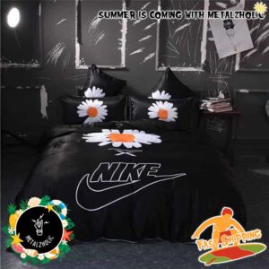 Nike Logo x PEACEMINUSONE Fashion And Style Home Decor Bedding Set With Pillow Cases