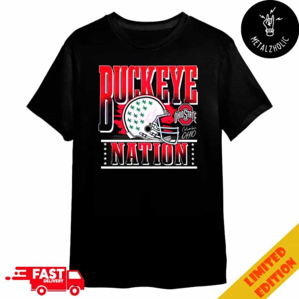 Ohio State Buckeyes College Football Playoff National Championship Buckeye Nation Football Helmet NCAA Season 2024-2025 Merchandise T-Shirt