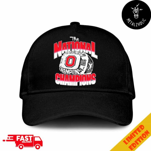 Ohio State Buckeyes College Football Playoff National Championship The National Champions Ring 2024 Hat Cap