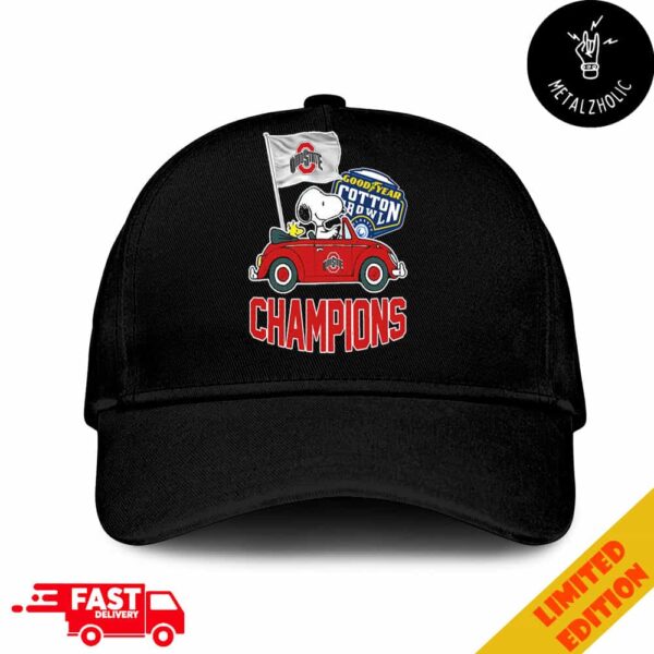 Ohio State Buckeyes Goodyear Cotton Bowl Classic Champions College Football Playoff NCAA Season 2024-2025 Hat Cap