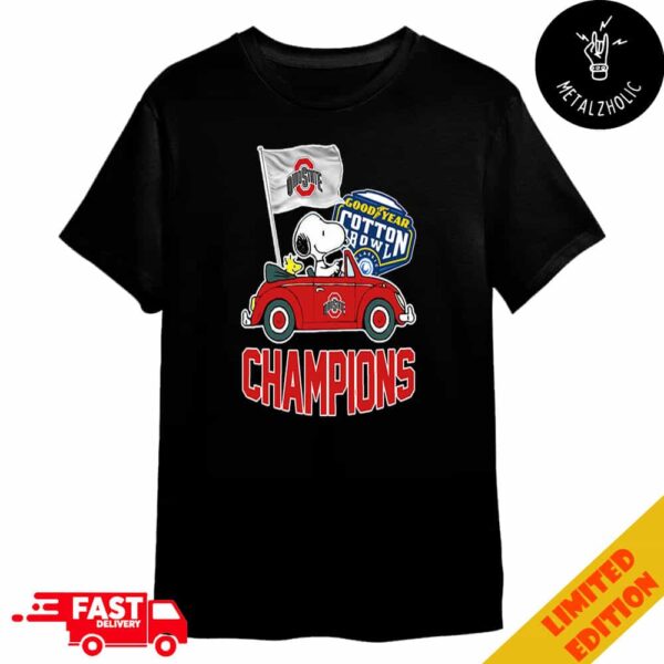 Ohio State Buckeyes Goodyear Cotton Bowl Classic Champions College Football Playoff NCAA Season 2024-2025 Merchandise T-Shirt