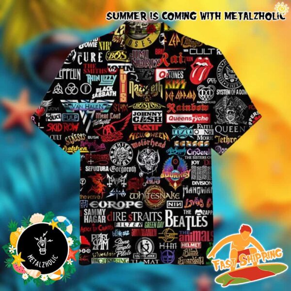 Rock Band Punk Music Heavy Metal Bands Name Summer 2025 Hawaiian Shirt