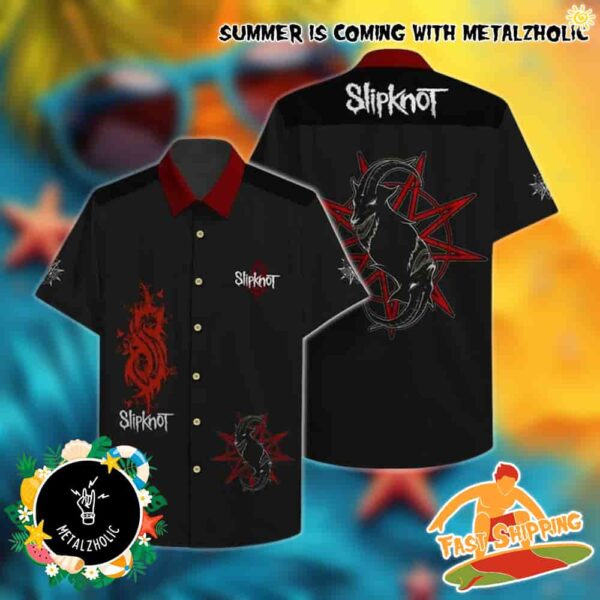 Slipknot Logo Summer 2025 Merchandise Hawaiian Shirt