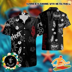 Slipknot Rotting Goat Black Logo Summer Hawaiian Shirt For Fans