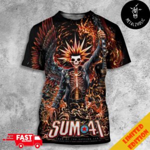 Sum 41’s Last Shows In Toronto Canada At The Scotiabank Arena Tour Of The Setting Sum January 28 And 30 2025 Limited Poster All Over Print T-Shirt