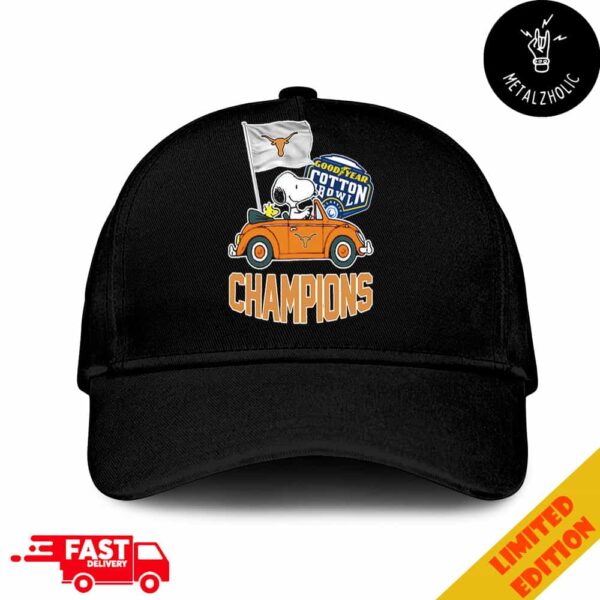 Texas Longhorns Goodyear Cotton Bowl Classic Champions College Football Playoff NCAA Season 2024-2025 Hat Cap