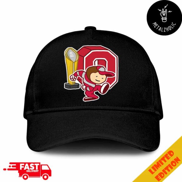 The Ohio State Buckeyes Are College Football National Champions NCAA Season 2024-2025 Artwork By CornDoggyLOL Hat Cap