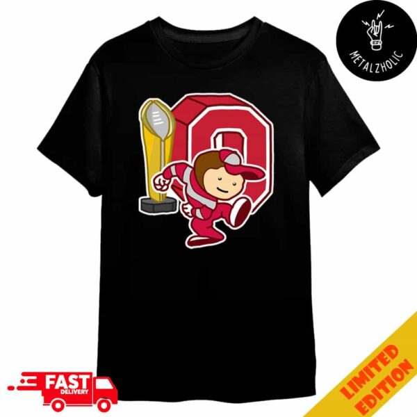 The Ohio State Buckeyes Are College Football National Champions NCAA Season 2024-2025 Artwork By CornDoggyLOL Merchandise T-Shirt