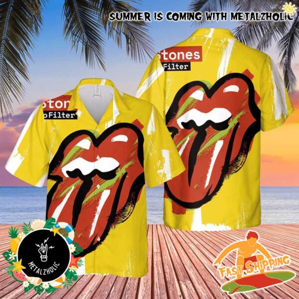 The Rolling Stones No Filter Logo Summer Hawaiian Shirt