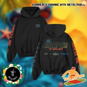 Vans Warped Tour Fire Relief 2025 New Merchandise All Over Print Hoodie