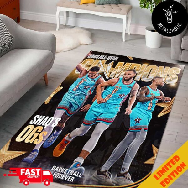 Basketball Forever Cover Shaq’s OGs Are The 2025 All-Star Champions Home Decor Rug Carpet