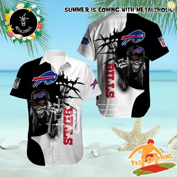 Buffalo Bills x Iron Maiden Themed Summer Collections Hawaiian Shirt And Beach Short