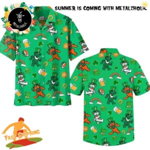 Grateful Dead St Patrick’s Day Summer Hawaiian Shirt And Beach Short