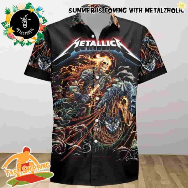 Metallica Gothenburg Sweden M72 World Tour Summer Hawaiian Shirt And Beach Short Heavy Metal Collections