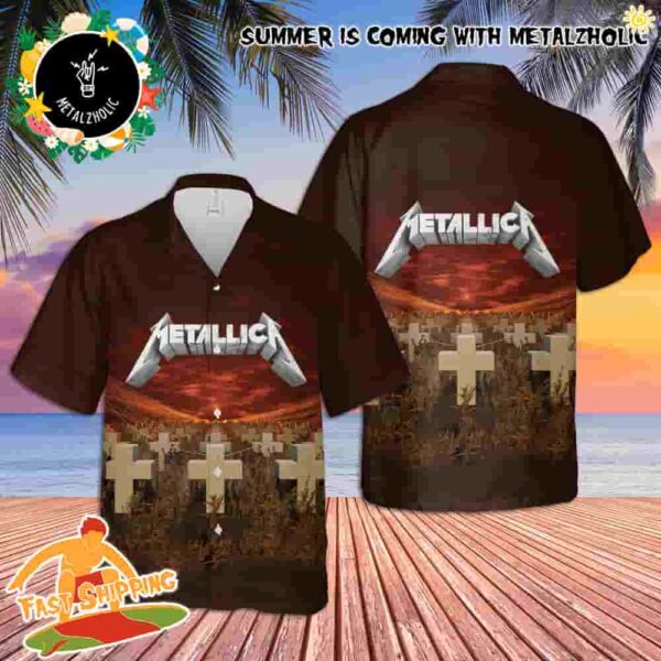 Metallica Master Of Puppets Summer Collections Heavy Metal 2025 Hawaiian Shirt And Beach Short