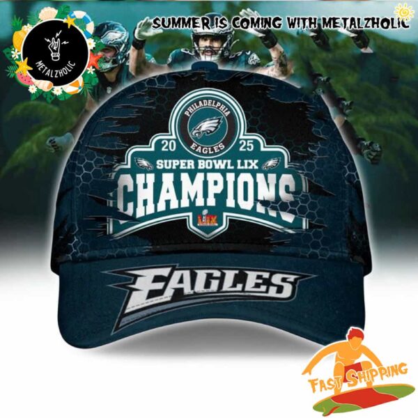 New Philadelphia Eagles Super Bowl LIX 2024-2025 NFL Champions Merch Hat-Cap