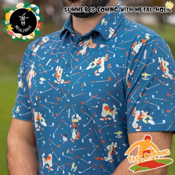 RSVLTS Summer Collections Disney Goofy Golf Polo Shirt